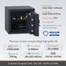 Chubbsafes Grade 5 40E. Image of open safe and dimensions info graph.