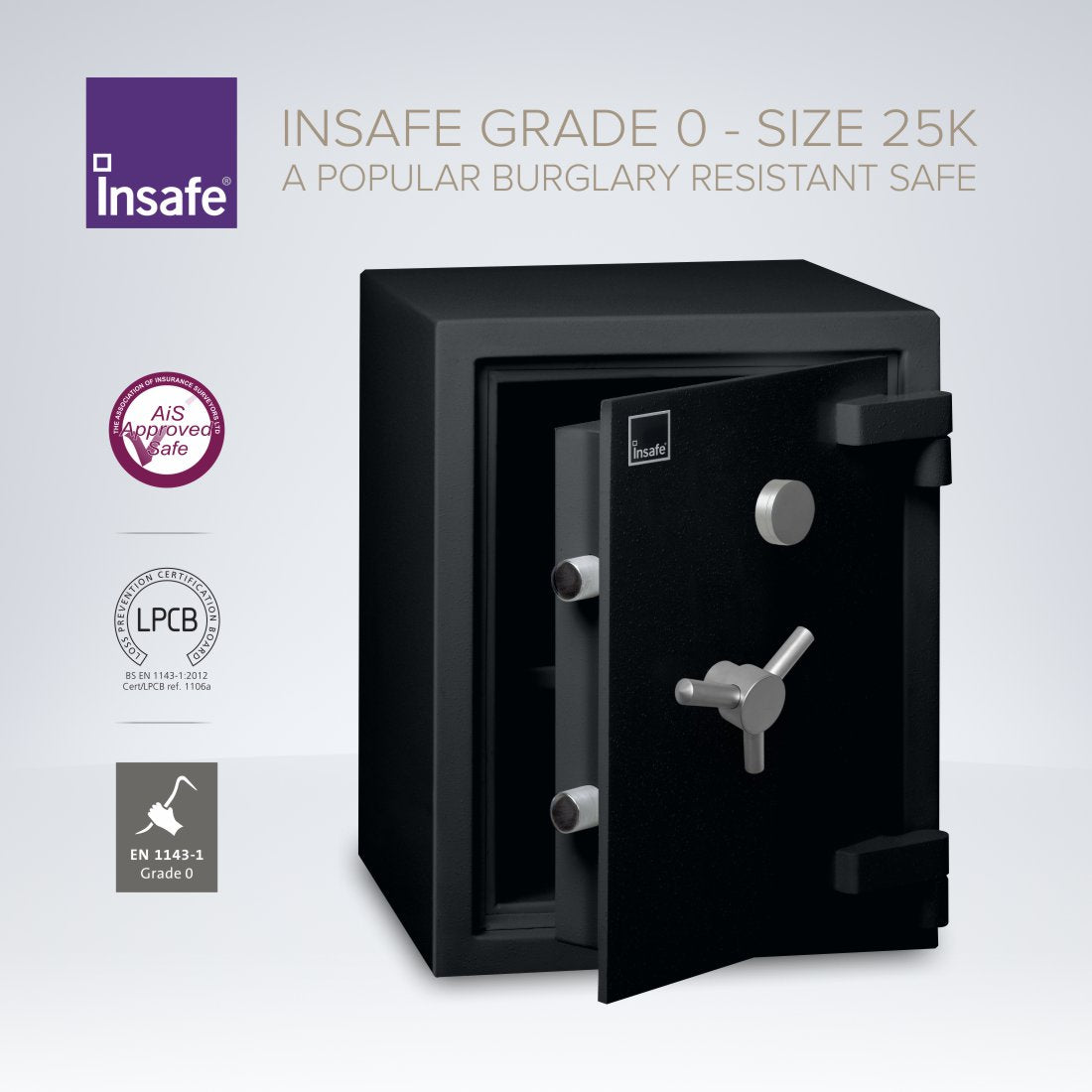 Insafe, Britannia Eurograde 0 Safe – Size: 25K – KEY LOCK