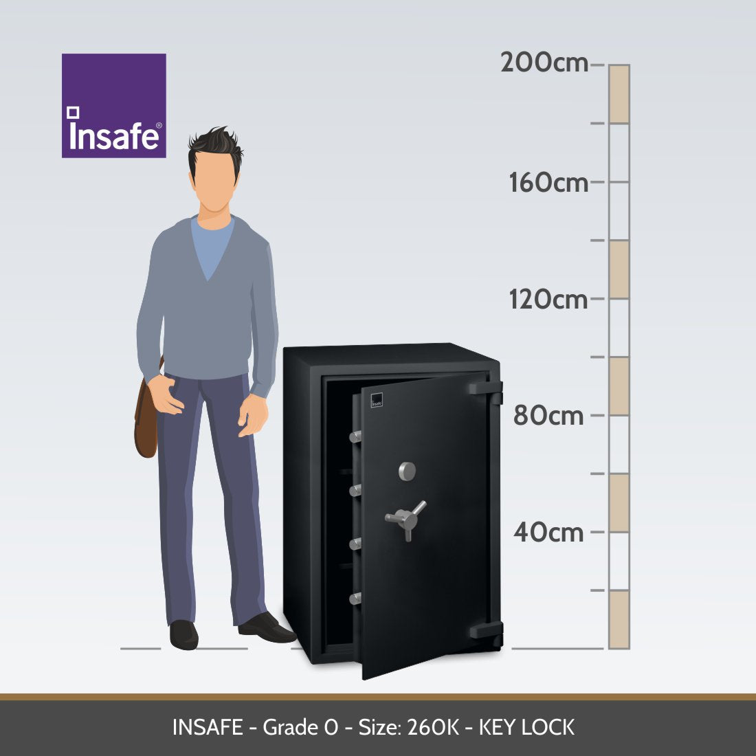 Insafe, Britannia Eurograde 0 Safe – Size: 260K – KEY LOCK