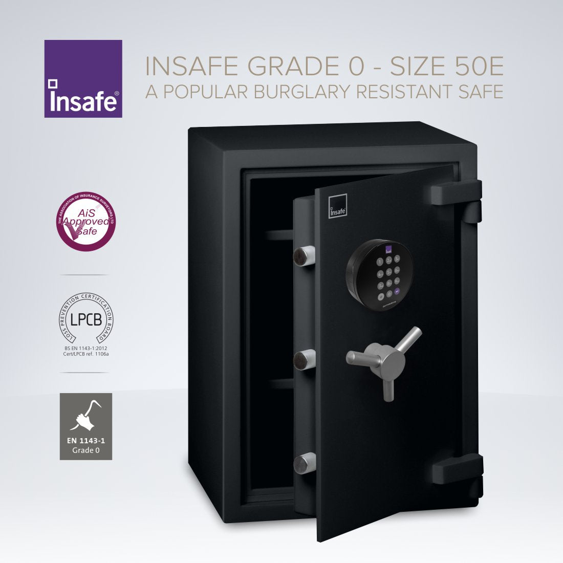 Insafe, Britannia Eurograde 0 Safe – Size: 50E – DIGITAL LOCK