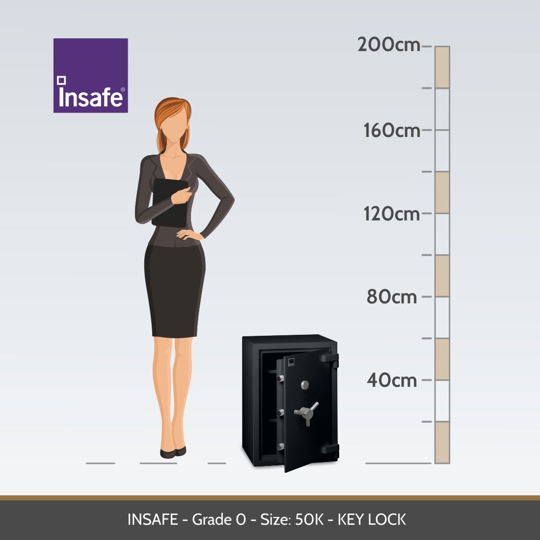 Insafe, Britannia Eurograde 0 Safe – Size: 50K – KEY LOCK