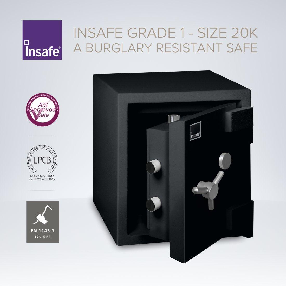 Insafe, Britannia Eurograde 1 Safe – Size: 20K – KEY LOCK