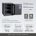 Insafe Grade 3 110E safe image and representative size diagram