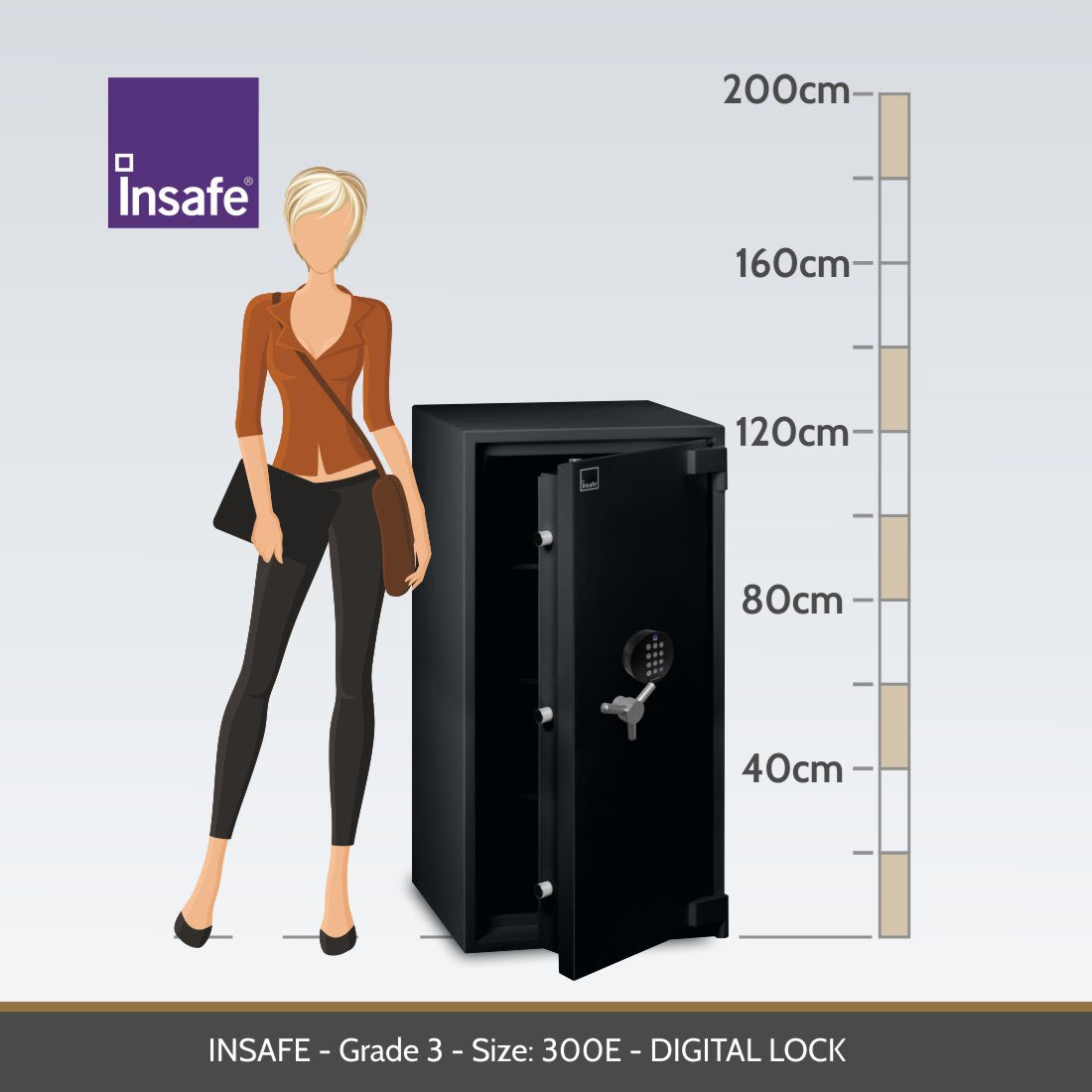 Insafe, Eurograde 3 Safe – Size: 300E – DIGITAL LOCK