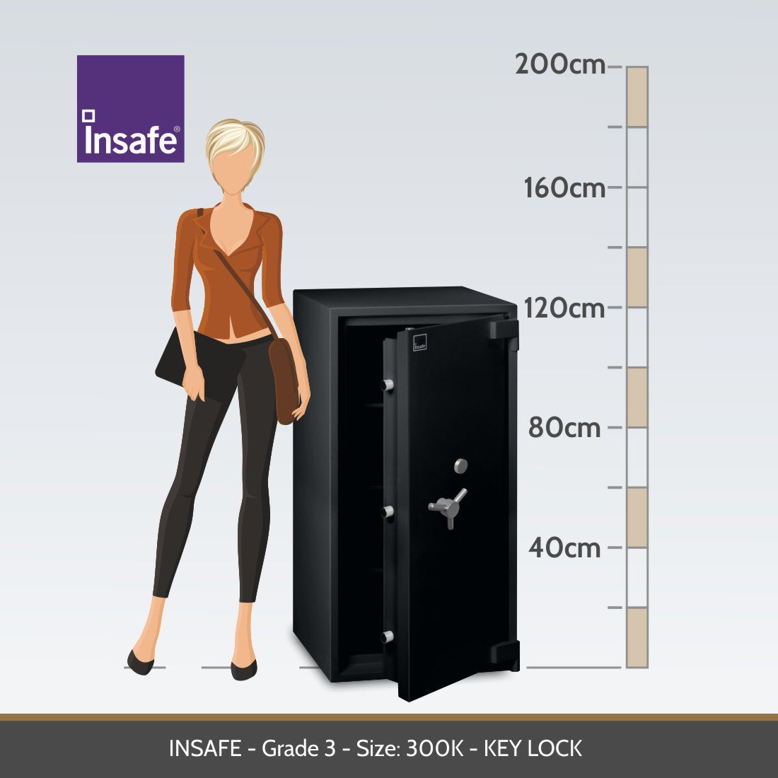 Insafe, Eurograde 3 Safe – Size: 300K – KEY LOCK
