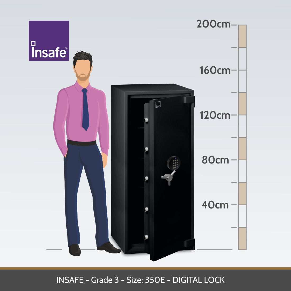 Insafe, Eurograde 3 Safe – Size: 350E – DIGITAL LOCK