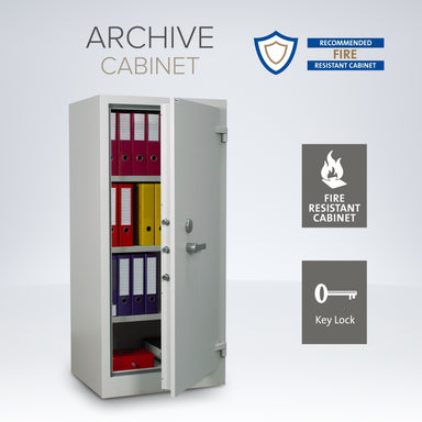 Archive Fire-Resistant Document Cabinet Size: 325K - KEY LOCK