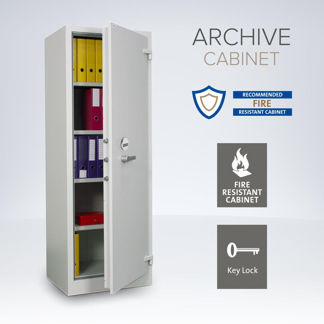 Archive Fire-Resistant Document Cabinet Size: 450E - DIGITAL LOCK