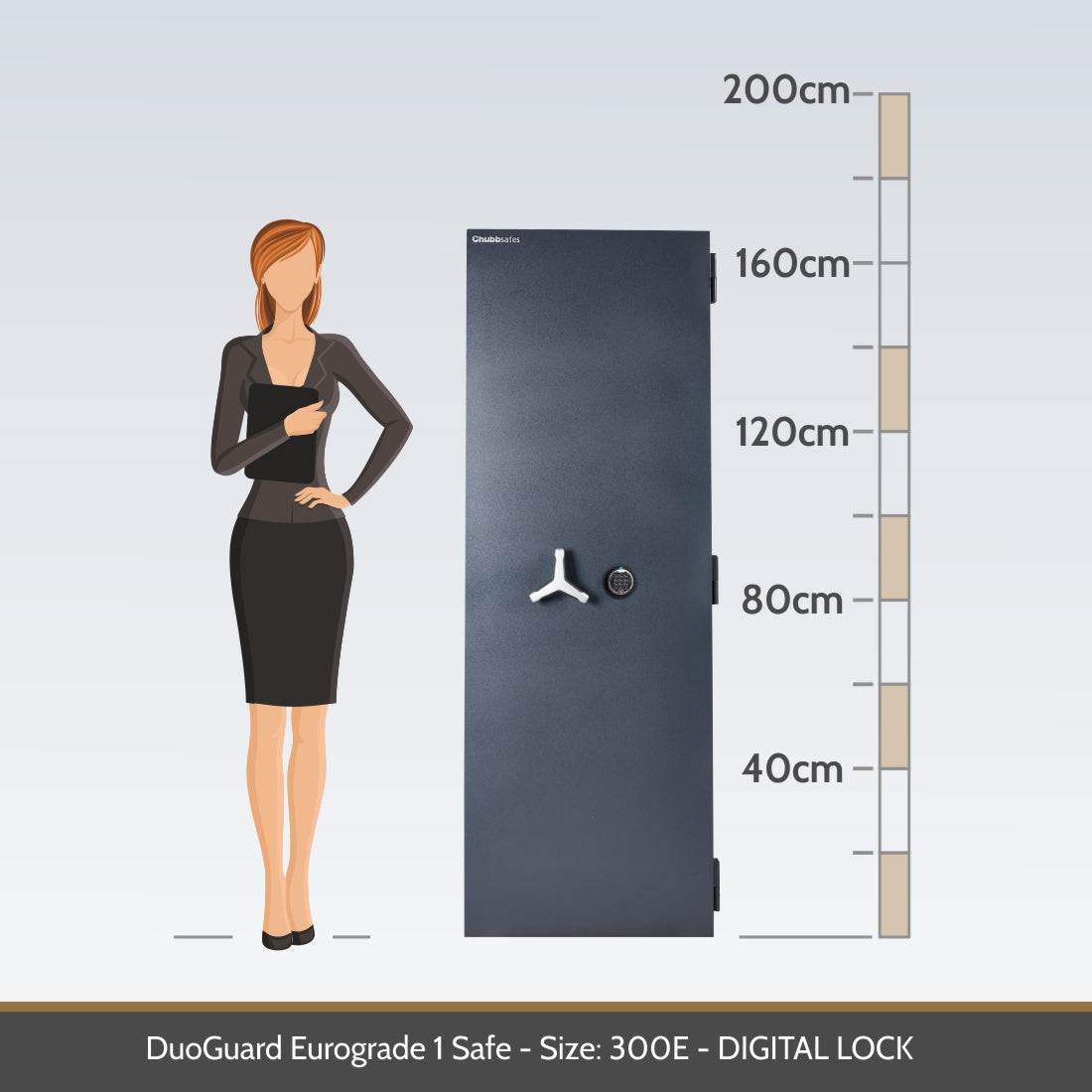 Chubbsafes, DuoGuard Eurograde 1 Safe - Size: 300E - DIGITAL LOCK