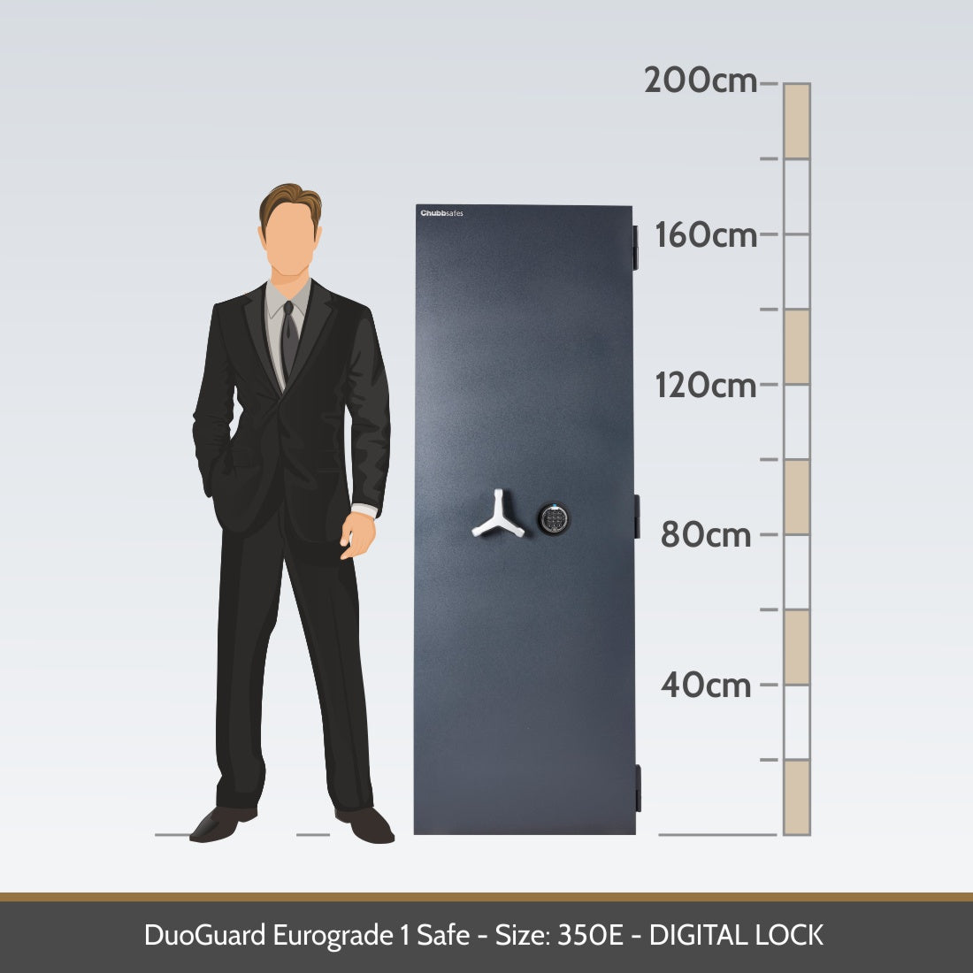 Chubbsafes, DuoGuard Eurograde 1 Safe - Size: 350E - DIGITAL LOCK