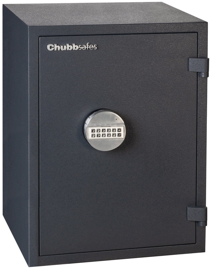Side and front of a Chubbsafes HomeSafe S2 30P, 50E Digital Lock Safe