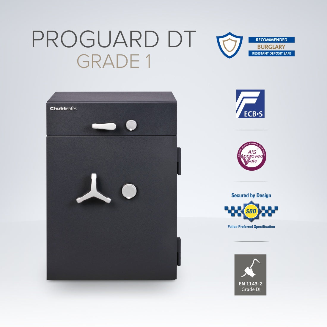 Chubbsafes, ProGuard DT Grade 1 Deposit Safe - Size: 150K - KEY LOCK