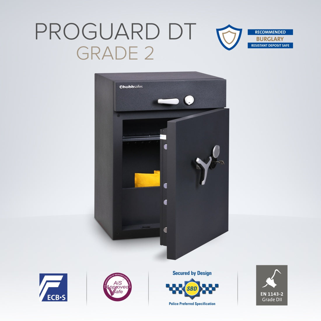 Chubbsafes ProGuard DT Grade 2 Deposit Safe Size 110K KEY LOCK