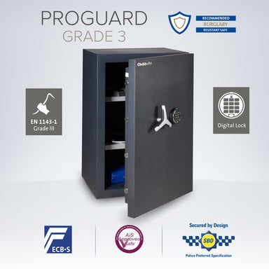 Chubbsafes ProGuard Eurograde 3 Size 150E digital locking safe