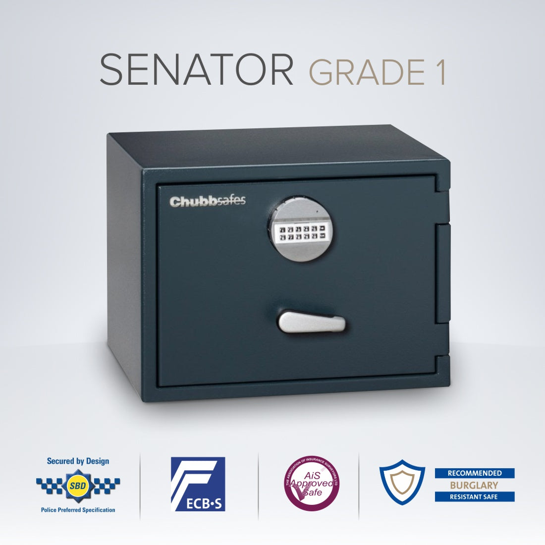 Chubbsafes Senator Eurograde 1 Safe 35E Size Small with a digital lock