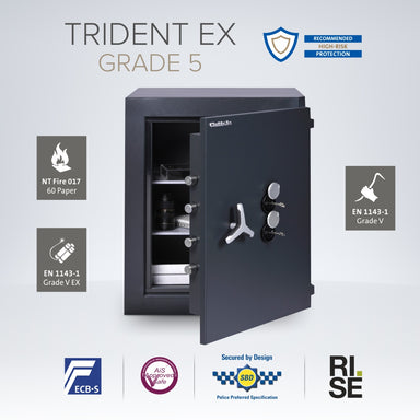 ChubbsafesA Trident EX Eurograde 5 Safe Size 210 duel key locking