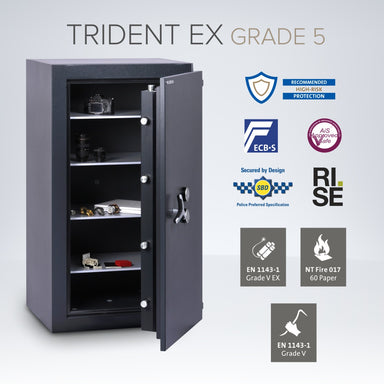 Chubbsafes Trident EX Eurograde 5 Safe Size 420 duel key locking