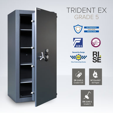 Chubbsafes Trident EX Eurograde 5 Safe Size 600 duel key locking