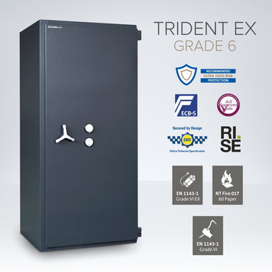 Chubbsafes Trident EX Eurograde 6 Safe Size 600 dual key locking