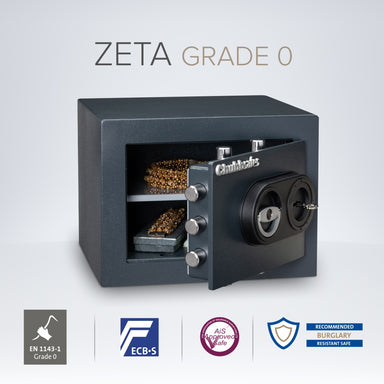  Chubbsafes Zeta Eurograde 0 Safe 15K Size: Extra Small KEY LOCK