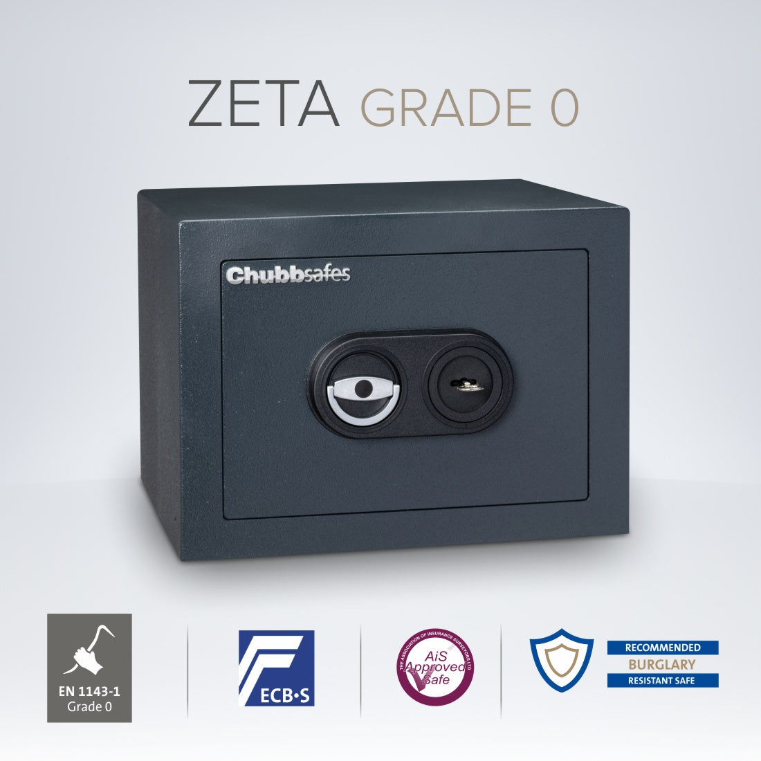 Chubbsafes ZETA Eurograde 0 Safe 25K Size Small KEY LOCK