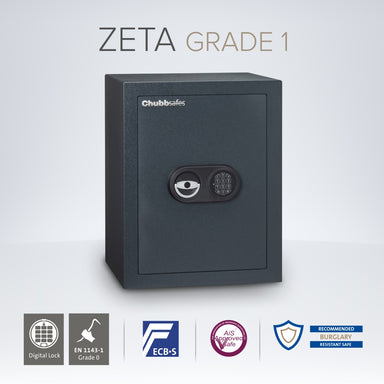 Chubbsafes, Zeta Eurograde 1 Safe - 50E - Size: Large - DIGITAL LOCK