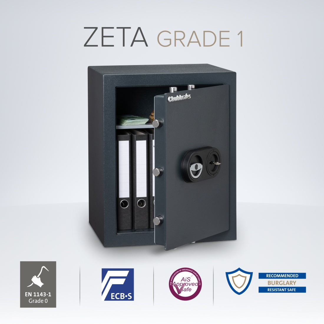 Chubbsafes ZETA Eurograde 1 Safe 50K Size Large KEY LOCK