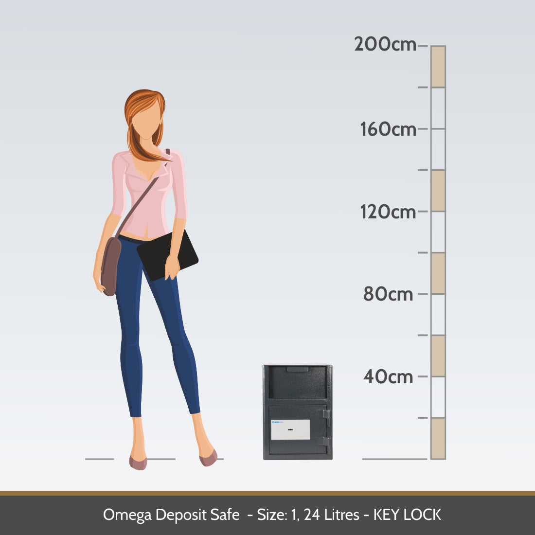 Chubbsafes Omega Deposit Safe Size 1K key lock