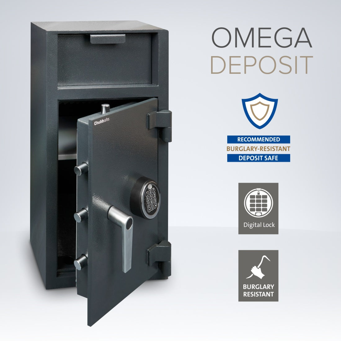 Chubbsafes Omega Deposit Safe Size 2E digital lock